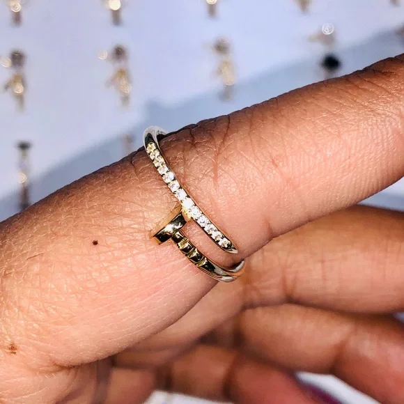 14k solid real gold NOT plated bestselling custom made deisgner Nail ring sale! - Picture 3 of 3